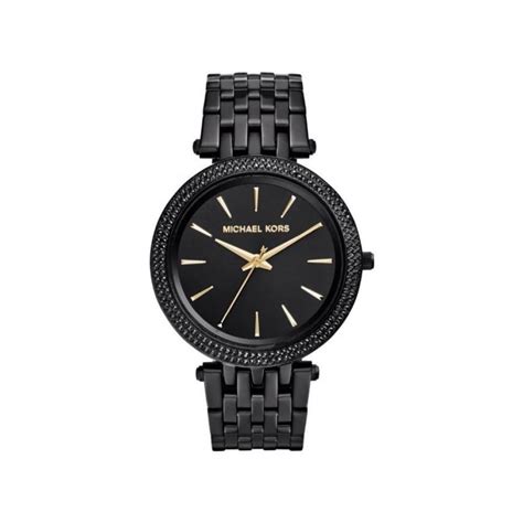 black michael kors watch ladies|black mk watch women.